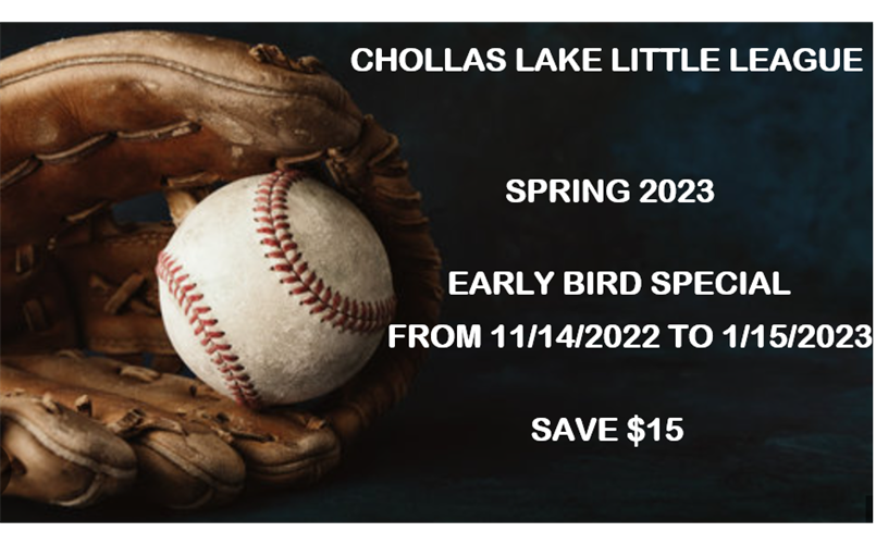 SPRING 2023 EARLY BIRD SPECIAL