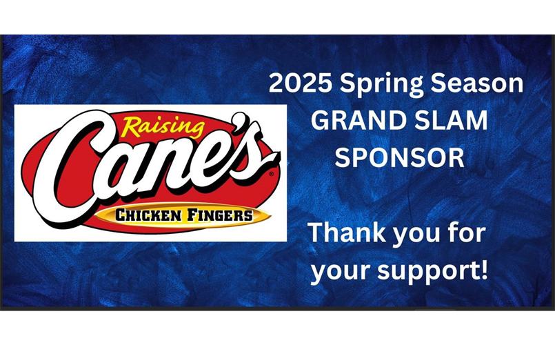 Raising Canes, Grand slam sponsor