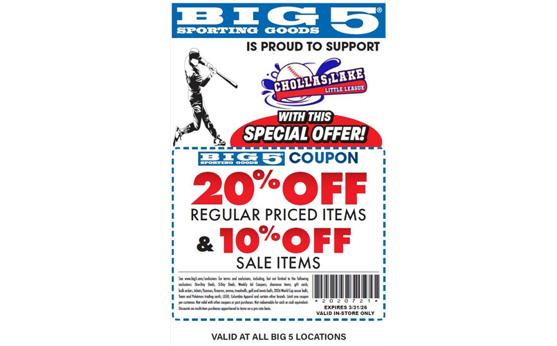 Big 5 cupon