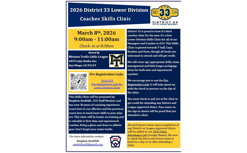 lower Division Coaches Clinic